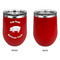 Barbeque Stainless Wine Tumblers - Red - Single Sided - Approval