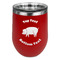 Barbeque Stainless Wine Tumblers - Red - Single Sided - Front