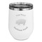 Barbeque Stemless Stainless Steel Wine Tumbler - White - Double Sided (Personalized)