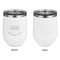 Barbeque Stainless Wine Tumblers - White - Single Sided - Approval