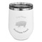 Barbeque Stemless Stainless Steel Wine Tumbler - White - Single Sided (Personalized)