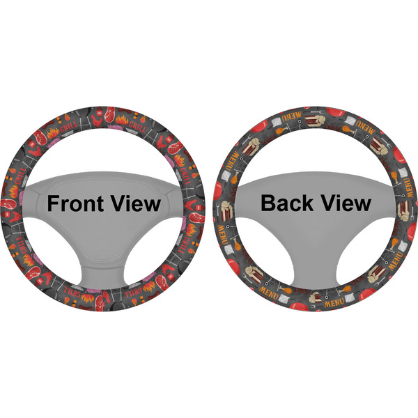 Barbeque Steering Wheel Cover- Front and Back