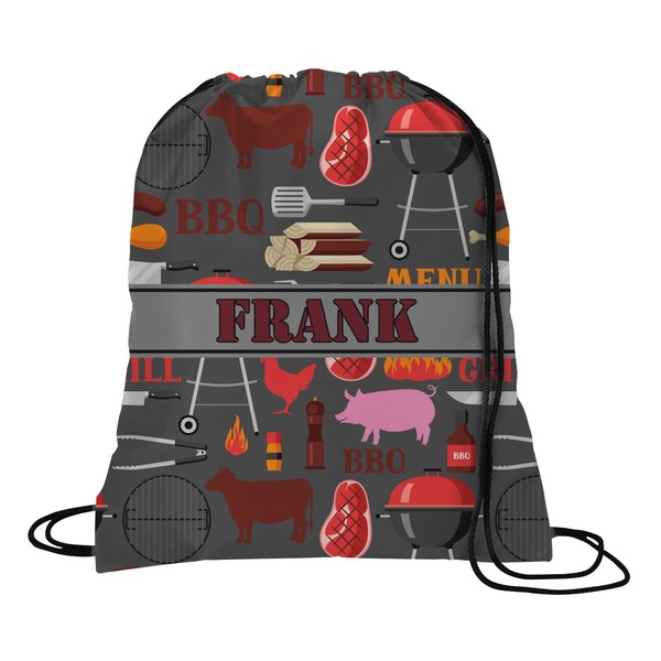 Custom Barbeque Drawstring Backpack - Medium (Personalized)