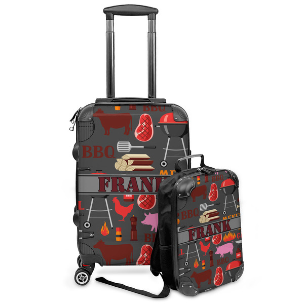Custom Barbeque Kids 2-Piece Luggage Set - Suitcase & Backpack (Personalized)