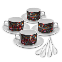 Barbeque Tea Cup - Set of 4 (Personalized)