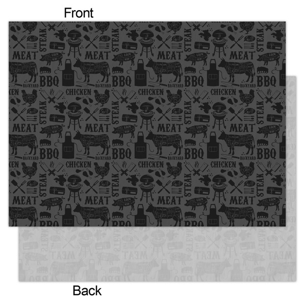 Barbeque Tissue Paper - Lightweight - Large - Front & Back