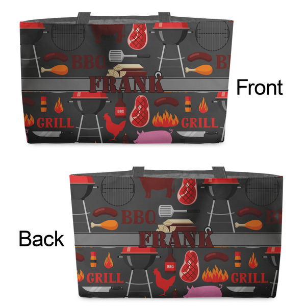 Barbeque Tote w/Black Handles - Front & Back Views