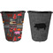 Barbeque Trash Can Black - Front and Back - Apvl