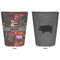 Barbeque Trash Can White - Front and Back - Apvl