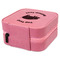 Barbeque Travel Jewelry Boxes - Leather - Pink - View from Rear