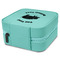 Barbeque Travel Jewelry Boxes - Leather - Teal - View from Rear