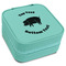 Barbeque Travel Jewelry Boxes - Leatherette - Teal - Angled View