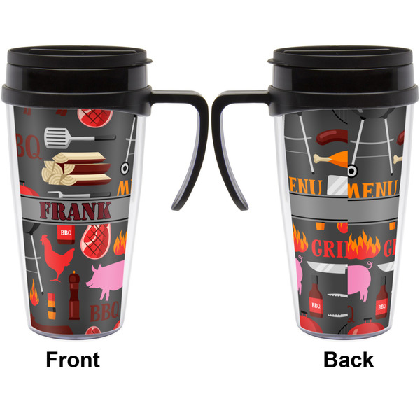 Barbeque Travel Mug with Black Handle - Approval
