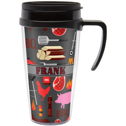 Barbeque Acrylic Travel Mug with Handle (Personalized)