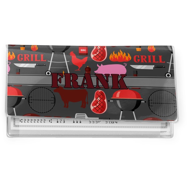 Custom Barbeque Vinyl Checkbook Cover (Personalized)