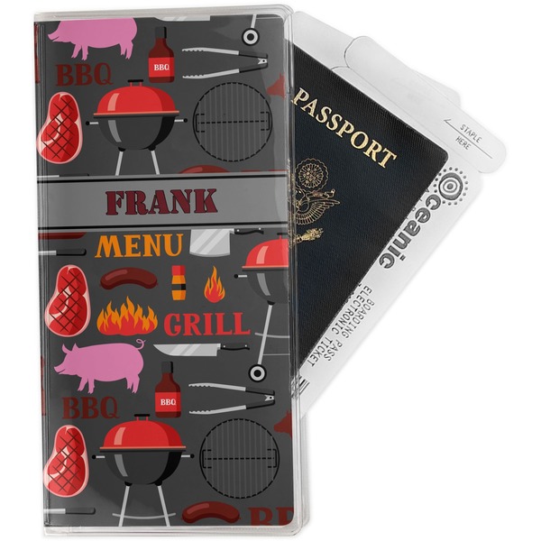 Custom Barbeque Travel Document Holder