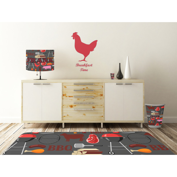 Barbeque Wall Graphic Decal Wooden Desk