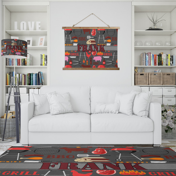 Barbeque Wall Hanging Tapestry - IN CONTEXT