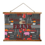 Barbeque Wall Hanging Tapestry - Wide (Personalized)