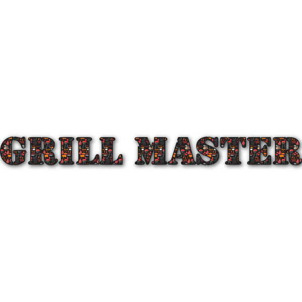 Custom Barbeque Name/Text Decal - Custom Sizes (Personalized)