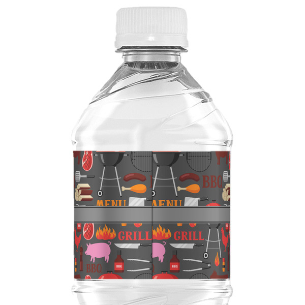 Barbeque Water Bottle Label - Back View