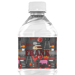 Barbeque Water Bottle Labels - Custom Sized (Personalized)