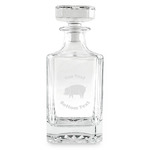 Barbeque Whiskey Decanter - 26 oz Square (Personalized)