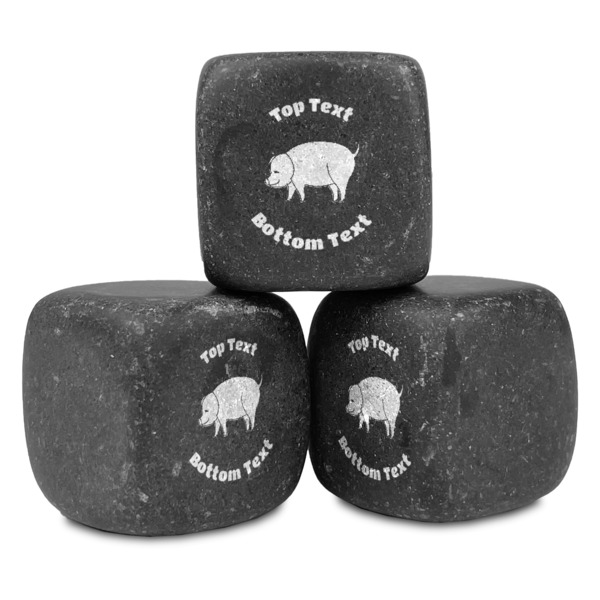 Custom Barbeque Whiskey Stone Set - Set of 3 (Personalized)