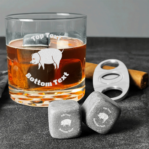 Barbeque Whiskey Stones - Set of 3 - In Context