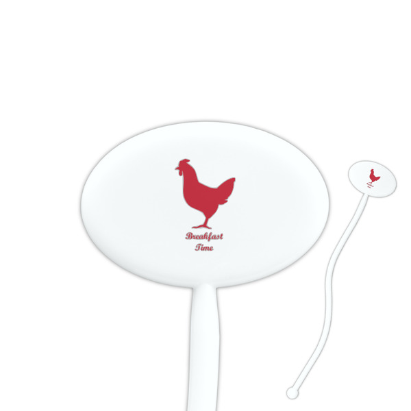 Custom Barbeque Oval Plastic Stir Sticks (Personalized)