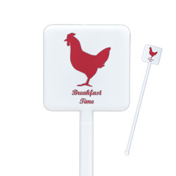 Barbeque Square Plastic Stir Sticks (Personalized)