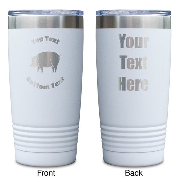 Barbeque White Polar Camel Tumbler - 20oz - Double Sided - Approval