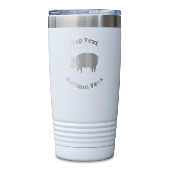 Barbeque White Polar Camel Tumbler - 20oz - Single Sided - Approval