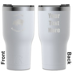 Barbeque RTIC Tumbler - White - Engraved Front & Back (Personalized)