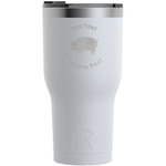 Barbeque RTIC Tumbler - White - Engraved Front (Personalized)