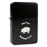 Barbeque Windproof Lighter - Black - Double Sided (Personalized)