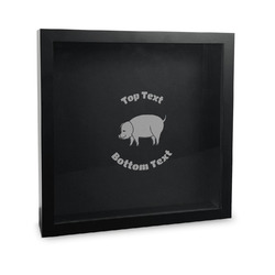Barbeque Wine Cork Shadow Box - 12in x 12in (Personalized)