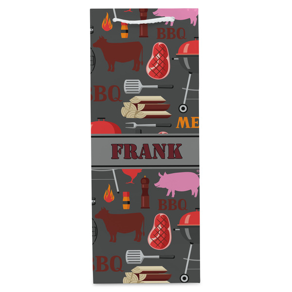 Barbeque Wine Gift Bag - Matte - Front