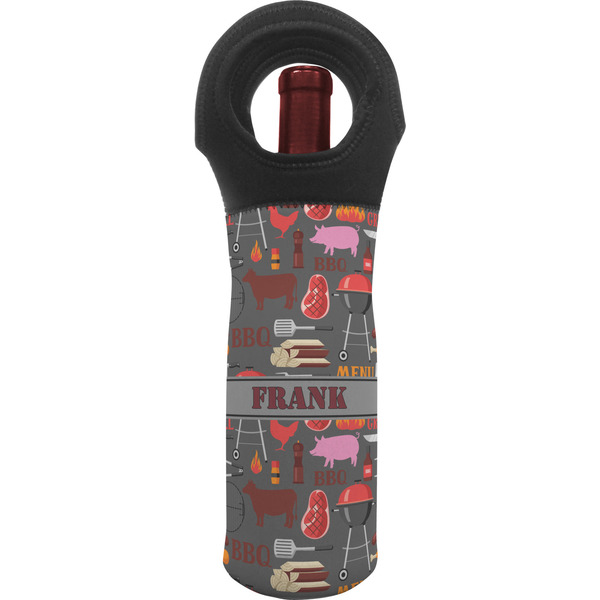 Custom Barbeque Wine Tote Bag (Personalized)