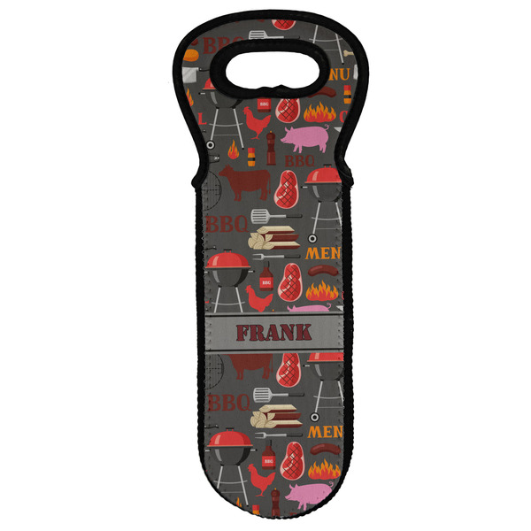 Custom Barbeque Wine Tote Bag (Personalized)
