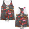 Barbeque Womens Racerback Tank Tops - Medium - Front and Back