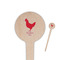 Barbeque Wooden 4" Food Pick - Round - Closeup