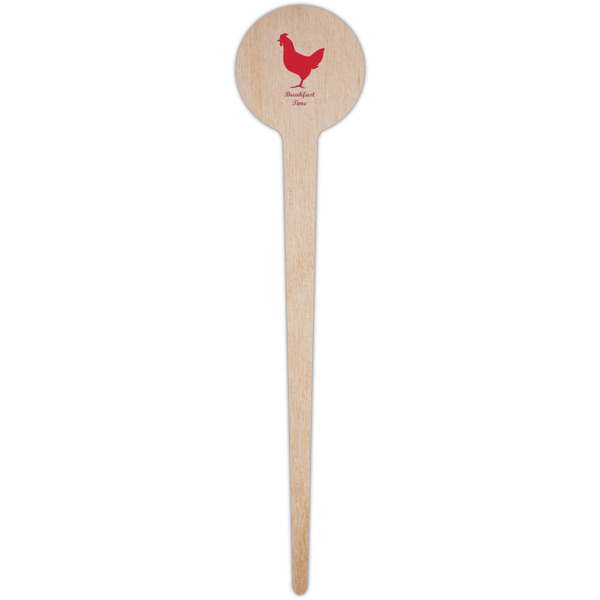 Barbeque Wooden 4" Food Pick - Round - Single Pick