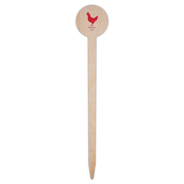 Barbeque Wooden 6" Food Pick - Round - Single Pick