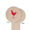 Barbeque Wooden 6" Food Pick - Round - Single Sided - Front & Back