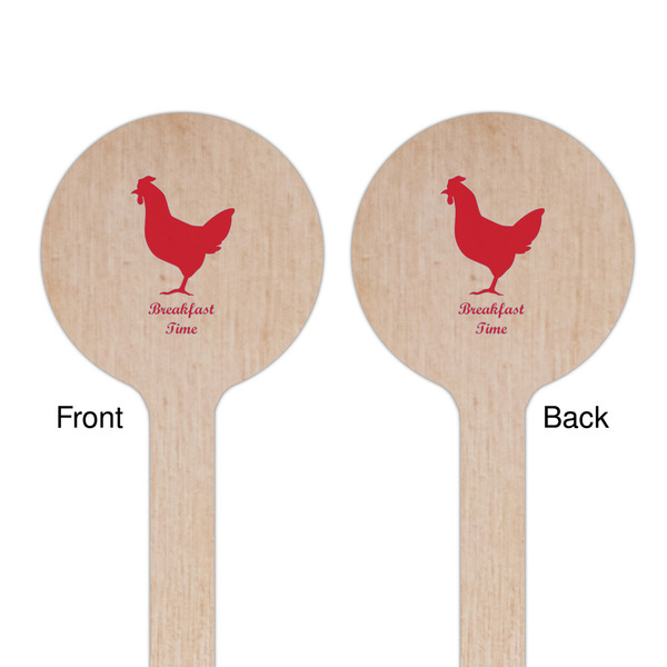 Barbeque Wooden 7.5" Stir Stick - Round - Double Sided - Front & Back