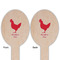 Barbeque Wooden Food Pick - Oval - Double Sided - Front & Back