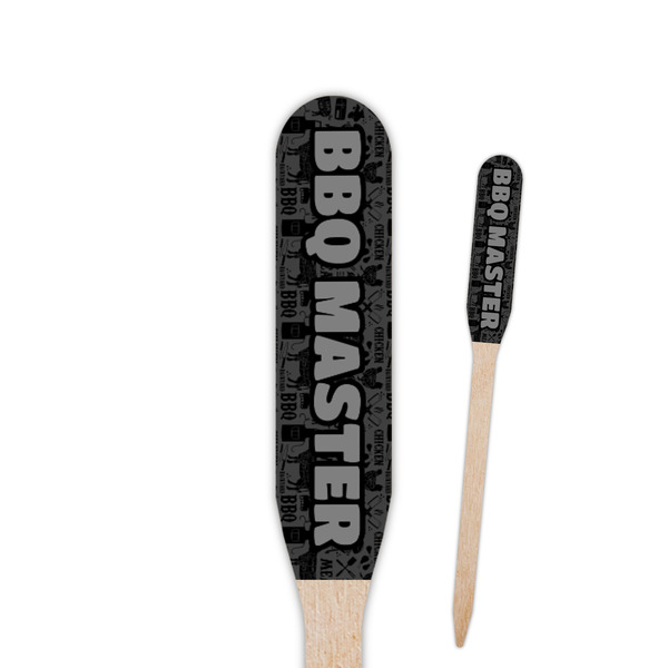 Custom Barbeque Paddle Wooden Food Picks - Double Sided (Personalized)