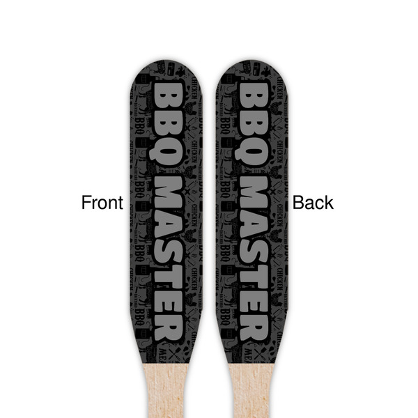 Barbeque Wooden Food Pick - Paddle - Double Sided - Front & Back