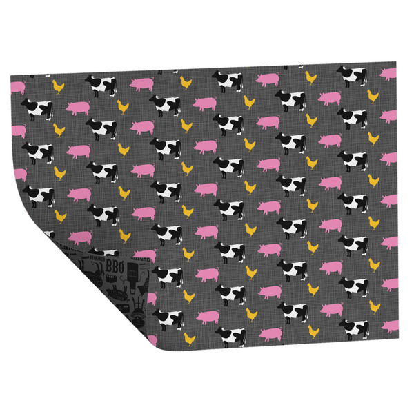 Barbeque Wrapping Paper Sheet - Double Sided - Folded
